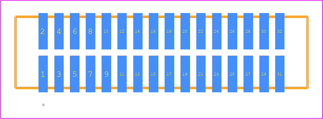 TFM-116-22-L-D - SAMTEC PCB footprint - Other - Other - TFM-116-ZZ-XXX-D