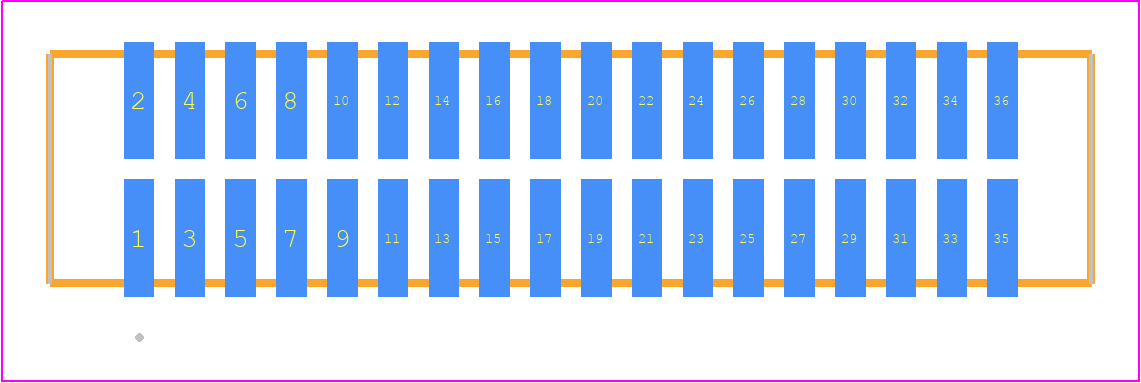 TFM-118-22-L-D - SAMTEC PCB footprint - Other - Other - TFM-118-ZZ-XXX-D