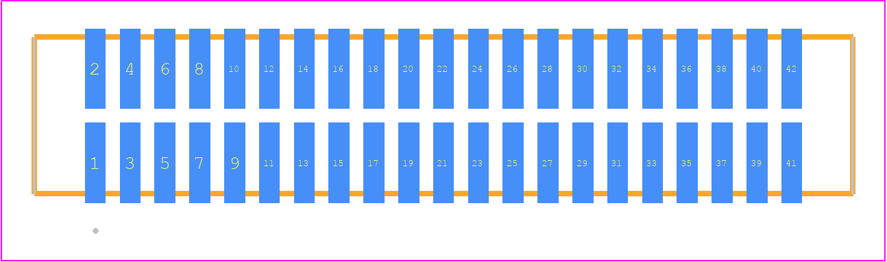 TFM-121-02-L-D - SAMTEC PCB footprint - Other - Other - TFM-121-ZZ-XXX-D