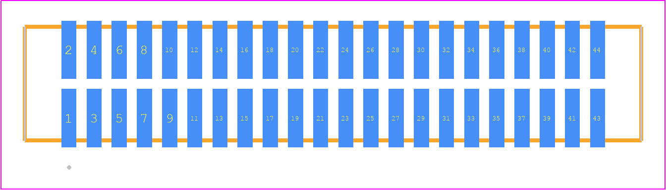 TFM-122-32-LM-D - SAMTEC PCB footprint - Other - Other - TFM-122-ZZ-XXX-D