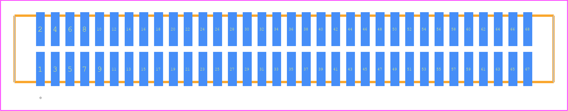 TFM-134-12-H-D - SAMTEC PCB footprint - Other - Other - TFM-134-ZZ-XXX-D