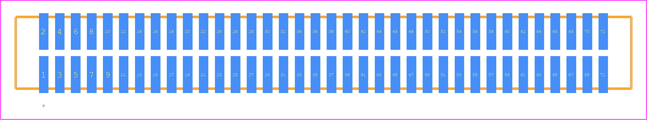 TFM-136-32-FM-D - SAMTEC PCB footprint - Other - Other - TFM-136-ZZ-XXX-D