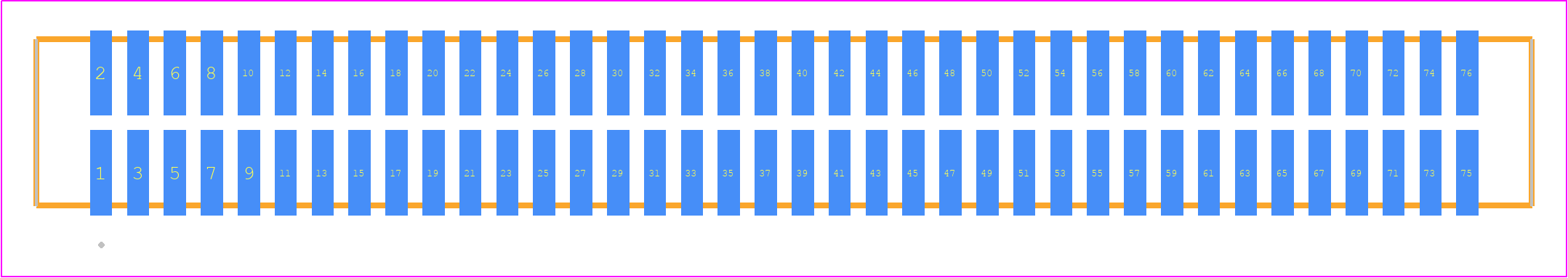 TFM-138-22-STL-D - SAMTEC PCB footprint - Other - Other - TFM-138-ZZ-XXX-D