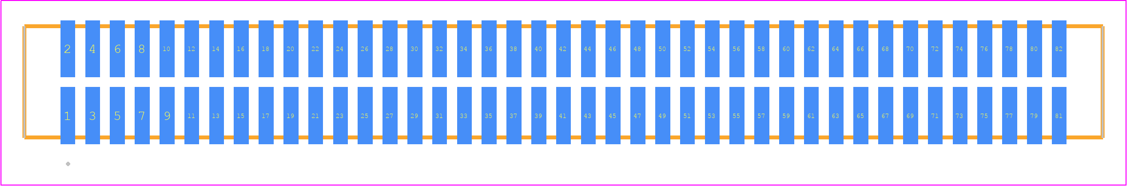 TFM-141-12-L-D - SAMTEC PCB footprint - Other - Other - TFM-141-ZZ-XXX-D
