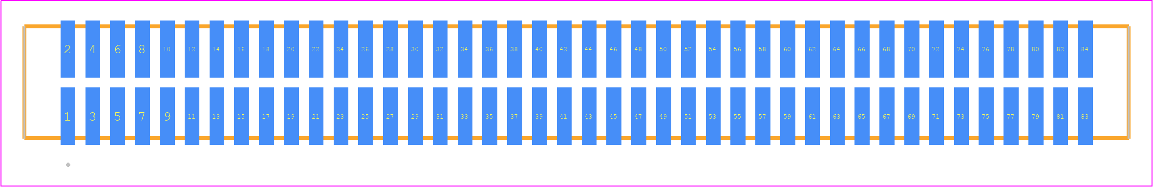 TFM-142-02-F-D - SAMTEC PCB footprint - Other - Other - TFM-142-ZZ-XXX-D