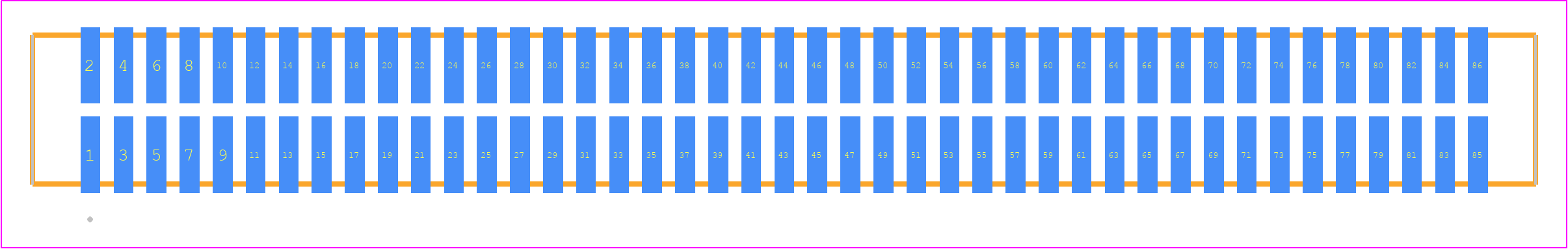 TFM-143-22-S-D - SAMTEC PCB footprint - Other - Other - TFM-143-ZZ-XXX-D