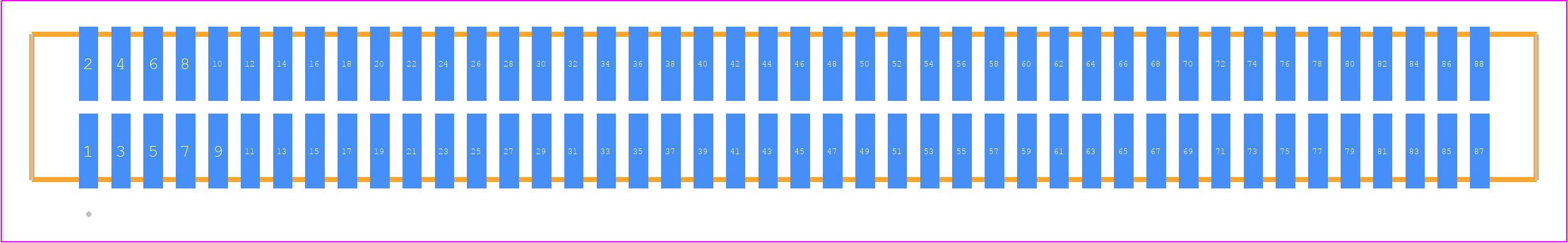 TFM-144-32-SM-D - SAMTEC PCB footprint - Other - Other - TFM-144-ZZ-XXX-D