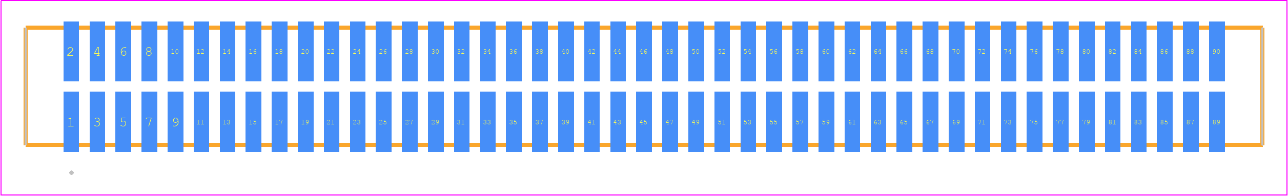 TFM-145-22-L-D - SAMTEC PCB footprint - Other - Other - TFM-145-ZZ-XXX-D