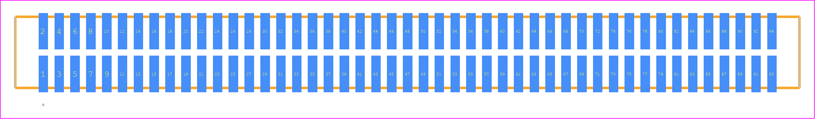 TFM-147-22-H-D - SAMTEC PCB footprint - Other - Other - TFM-147-ZZ-XXX-D
