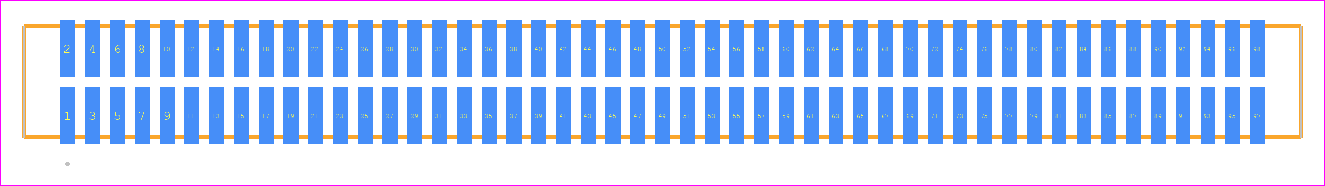 TFM-149-02-F-D - SAMTEC PCB footprint - Other - Other - TFM-149-ZZ-XXX-D