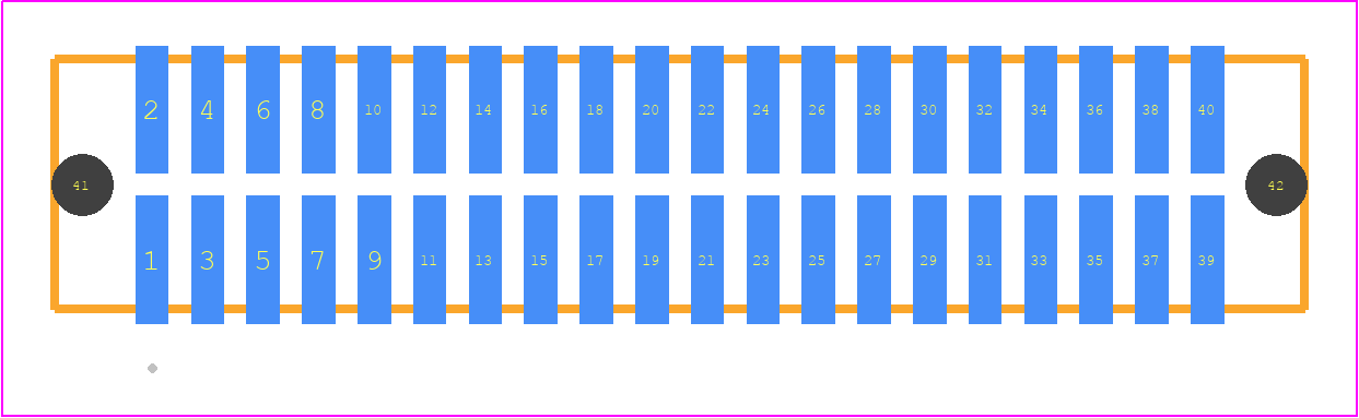 TFM-120-22-F-D-A - SAMTEC PCB footprint - Other - Other - TFM-120-ZZ-XXX-D-A