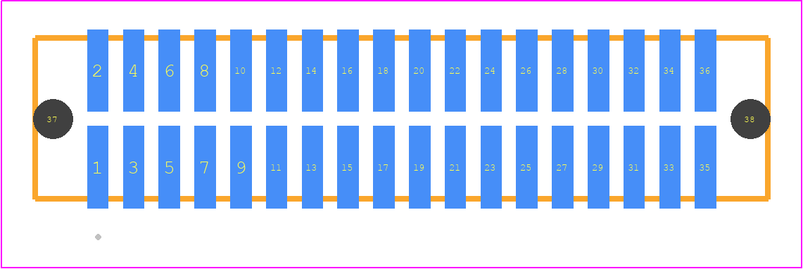 TFM-118-12-LM-D-A-P-TR - SAMTEC PCB footprint - Other - Other - TFM-118-ZZ-XXX-D-A-P-TR