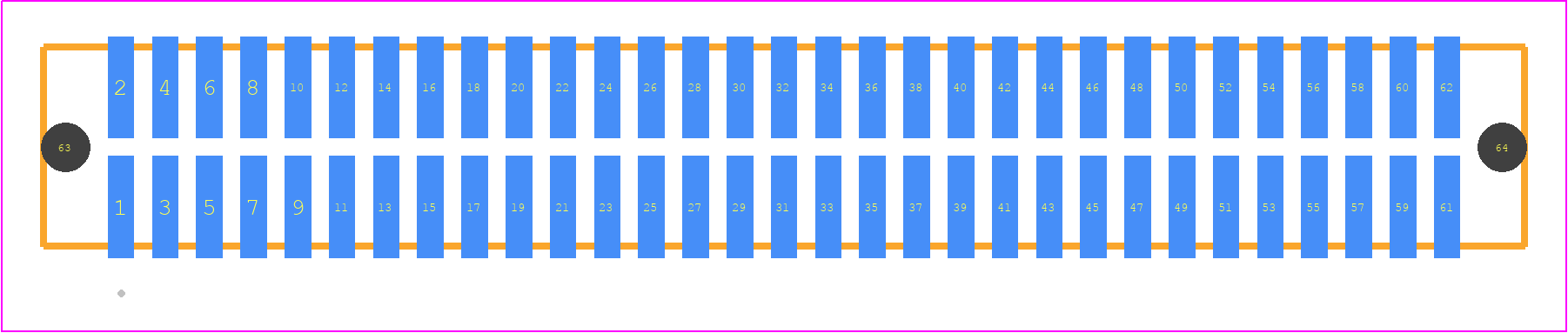 TFM-131-32-L-D-A-P-TR - SAMTEC PCB footprint - Other - Other - TFM-131-ZZ-XXX-D-A-P-TR