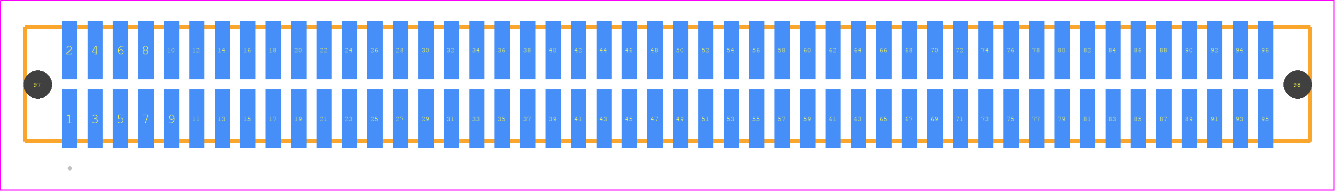 TFM-148-12-L-D-A-P-TR - SAMTEC PCB footprint - Other - Other - TFM-148-ZZ-XXX-D-A-P-TR