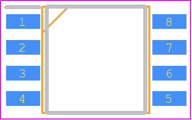 M10082040054X0PSAY - Renesas Electronics PCB footprint - Small Outline Packages - Small Outline Packages - 8-PIN SOIC-ren1