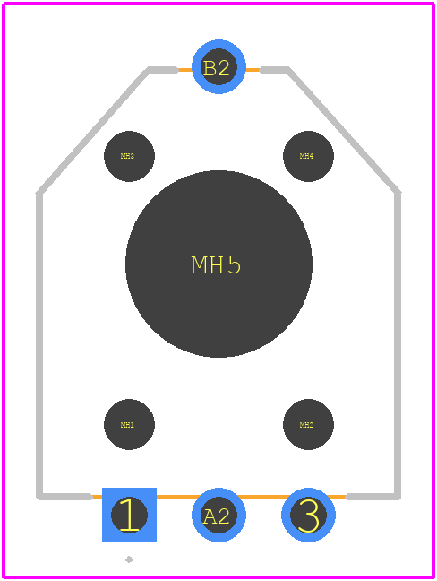 3382H-1-502 - Bourns PCB footprint - Other - Other - 3382H