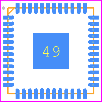ADCLK854BCPZ - Analog Devices PCB footprint - Quad Flat No-Lead - Quad Flat No-Lead - CP-48-21