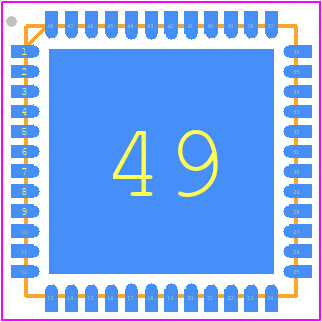 14235R-500 - Adesto Technologies PCB footprint - Quad Flat No-Lead - Quad Flat No-Lead - 14235R-500ss
