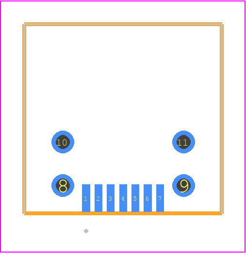 SFM-07-02-S-DH-TR - SAMTEC PCB footprint - Other - Other - SFM-07-02-X-DH-TR