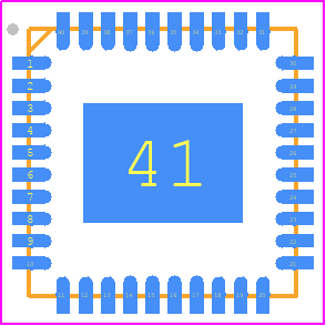 RT7273GQW - RICHTEK PCB footprint - Quad Flat No-Lead - Quad Flat No-Lead - 40-WQFN (6x6)