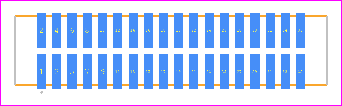 TFM-118-12-STL-D-K-TR - SAMTEC PCB footprint - Other - Other - TFM-118-ZZ-XXX-D-K-TR