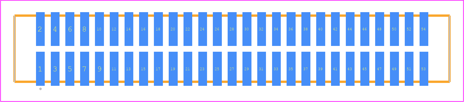 TFM-127-32-STL-D-K-TR - SAMTEC PCB footprint - Other - Other - TFM-127-ZZ-XXX-D-K-TR