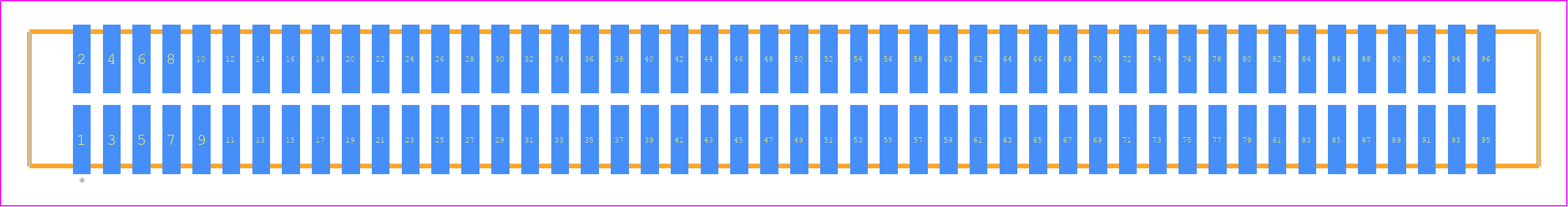 TFM-148-02-L-D-K-TR - SAMTEC PCB footprint - Other - Other - TFM-148-ZZ-XXX-D-K-TR