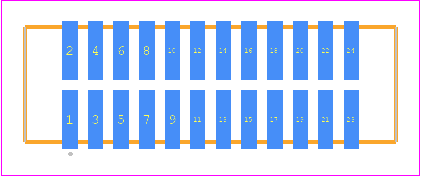 TFM-112-12-LM-D-P - SAMTEC PCB footprint - Other - Other - TFM-112-ZZ-XXX-D-P