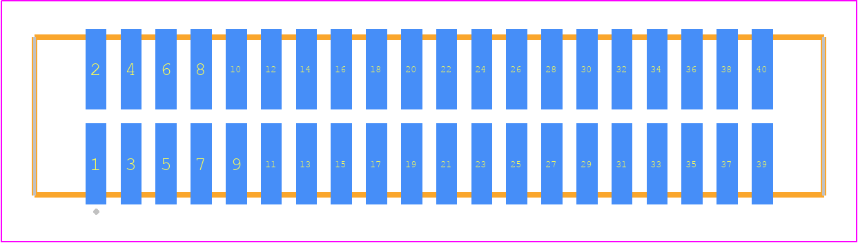 TFM-120-12-H-D-P - SAMTEC PCB footprint - Other - Other - TFM-120-ZZ-XXX-D-P