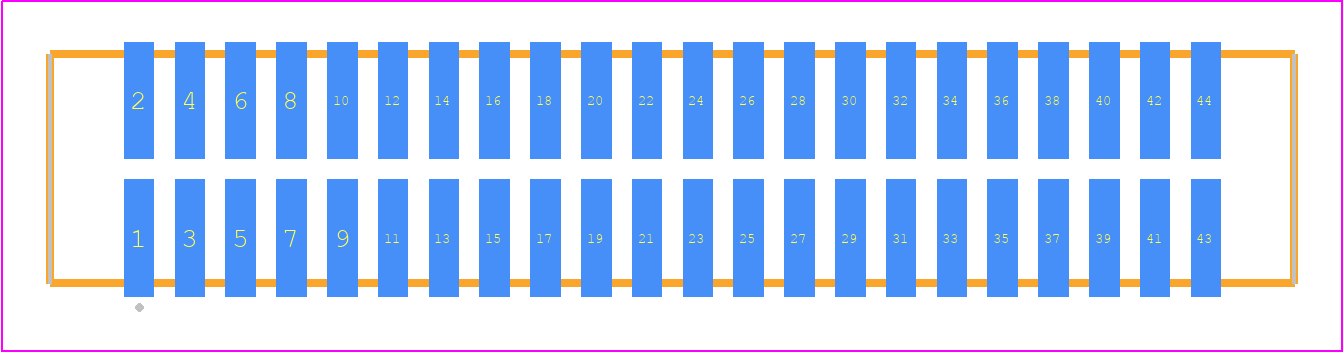 TFM-122-32-H-D-P - SAMTEC PCB footprint - Other - Other - TFM-122-ZZ-XXX-D-P