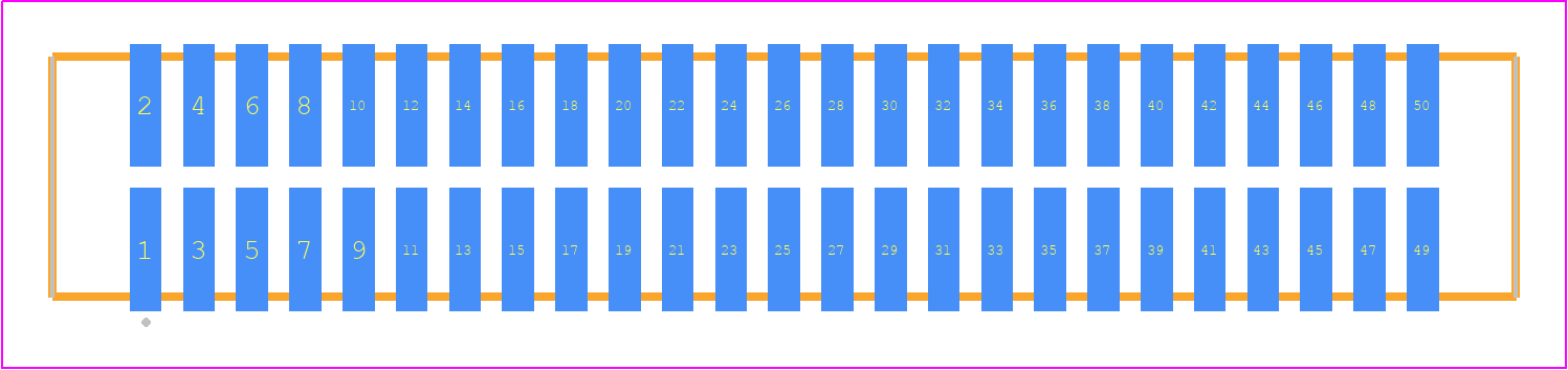 TFM-125-32-STL-D-P - SAMTEC PCB footprint - Other - Other - TFM-125-ZZ-XXX-D-P