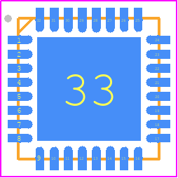FT4222HQ-D-T - FTDI Chip PCB footprint - Quad Flat No-Lead - Quad Flat No-Lead - VQFN-32