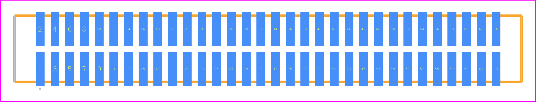 TFM-132-12-F-D-P - SAMTEC PCB footprint - Other - Other - TFM-132-ZZ-XXX-D-P
