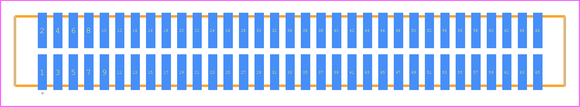 TFM-133-22-LM-D-P - SAMTEC PCB footprint - Other - Other - TFM-133-ZZ-XXX-D-P