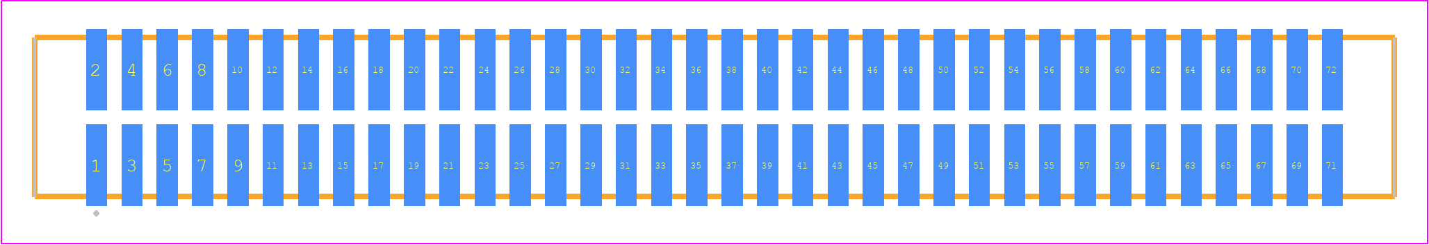 TFM-136-32-F-D-P - SAMTEC PCB footprint - Other - Other - TFM-136-ZZ-XXX-D-P