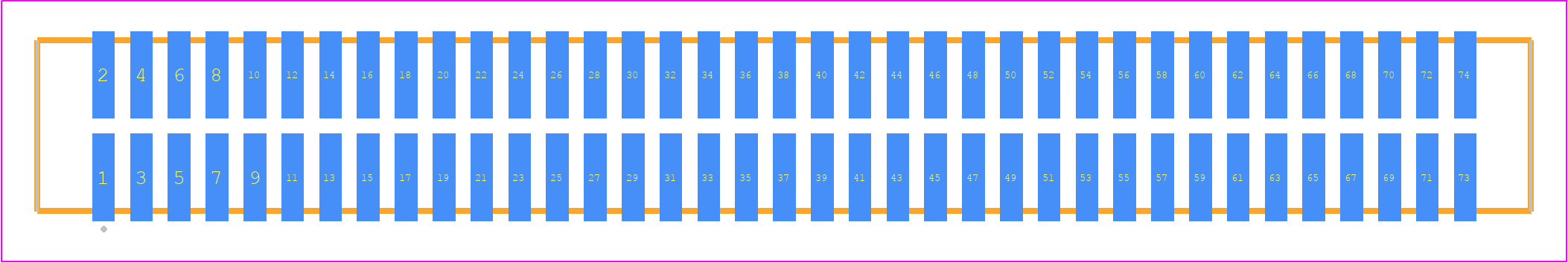 TFM-137-12-SM-D-P - SAMTEC PCB footprint - Other - Other - TFM-137-ZZ-XXX-D-P