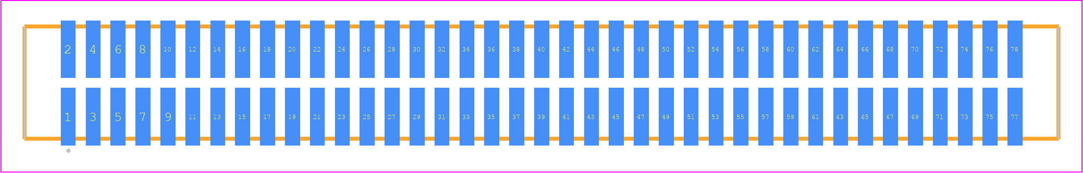 TFM-139-32-FM-D-P - SAMTEC PCB footprint - Other - Other - TFM-139-ZZ-XXX-D-P