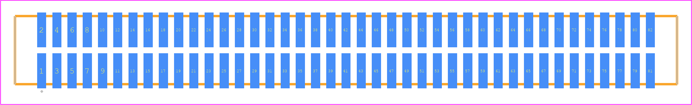 TFM-141-12-L-D-P - SAMTEC PCB footprint - Other - Other - TFM-141-ZZ-XXX-D-P