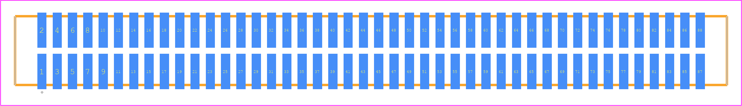 TFM-144-32-F-D-P - SAMTEC PCB footprint - Other - Other - TFM-144-ZZ-XXX-D-P