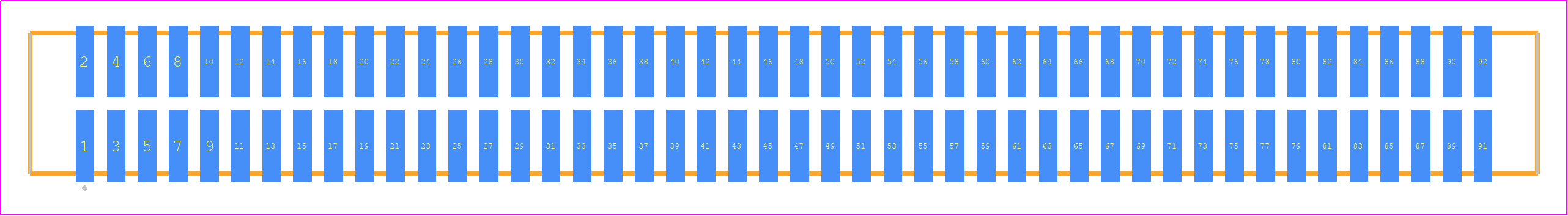 TFM-146-12-LM-D-P - SAMTEC PCB footprint - Other - Other - TFM-146-ZZ-XXX-D-P