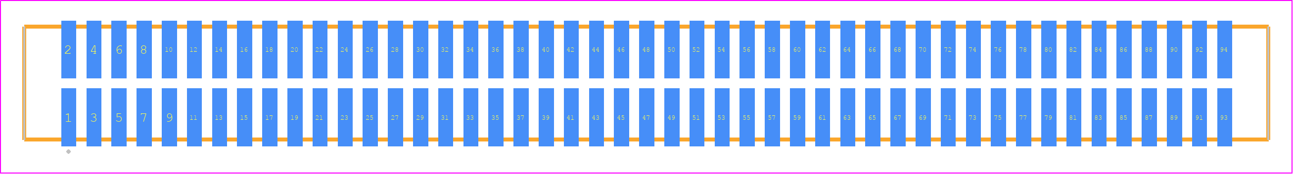 TFM-147-22-LM-D-P - SAMTEC PCB footprint - Other - Other - TFM-147-ZZ-XXX-D-P