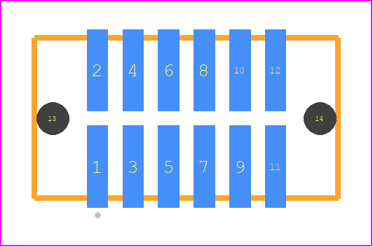 TFM-106-32-STL-D-LC - SAMTEC PCB footprint - Other - Other - TFM-106-ZZ-XXX-D-LC