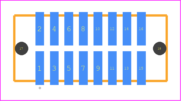 TFM-108-12-F-D-LC - SAMTEC PCB footprint - Other - Other - TFM-108-ZZ-XXX-D-LC