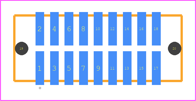 TFM-109-12-L-D-LC - SAMTEC PCB footprint - Other - Other - TFM-109-ZZ-XXX-D-LC