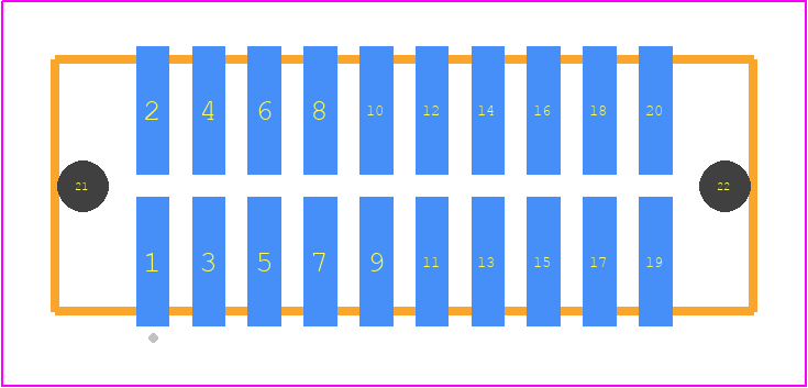 TFM-110-32-STL-D-LC - SAMTEC PCB footprint - Other - Other - TFM-110-ZZ-XXX-D-LC