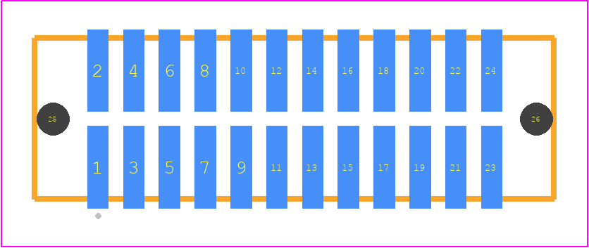 TFM-112-22-LM-D-LC - SAMTEC PCB footprint - Other - Other - TFM-112-ZZ-XXX-D-LC