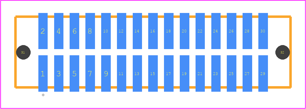 TFM-115-22-LM-D-LC - SAMTEC PCB footprint - Other - Other - TFM-115-ZZ-XXX-D-LC