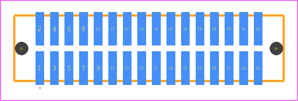 TFM-116-32-F-D-LC - SAMTEC PCB footprint - Other - Other - TFM-116-ZZ-XXX-D-LC