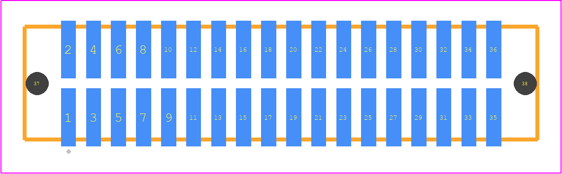 TFM-118-12-S-D-LC - SAMTEC PCB footprint - Other - Other - TFM-118-ZZ-XXX-D-LC