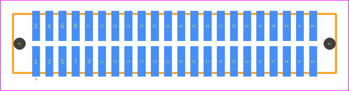 TFM-122-32-STL-D-LC - SAMTEC PCB footprint - Other - Other - TFM-122-ZZ-XXX-D-LC